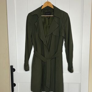 Banana Republic Dark Green Trench Coat